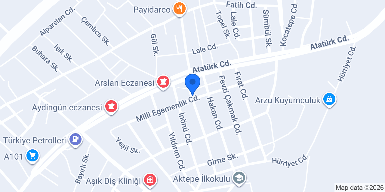 Güven Rent A Car. konumu