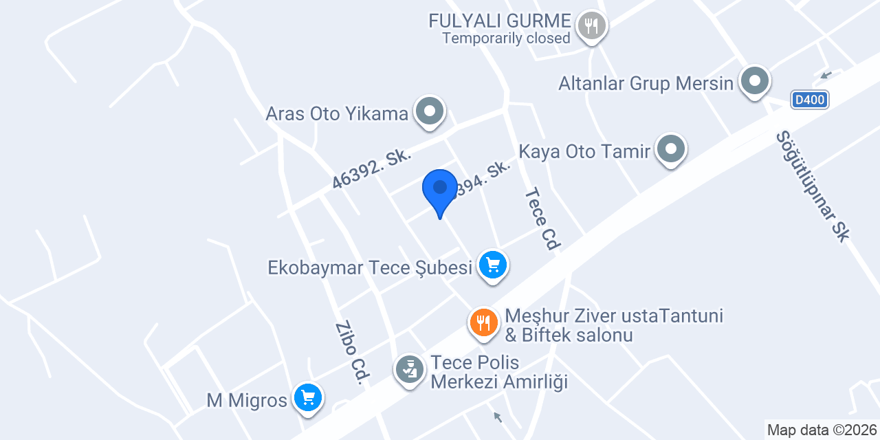 Tece Çiçekçi konumu