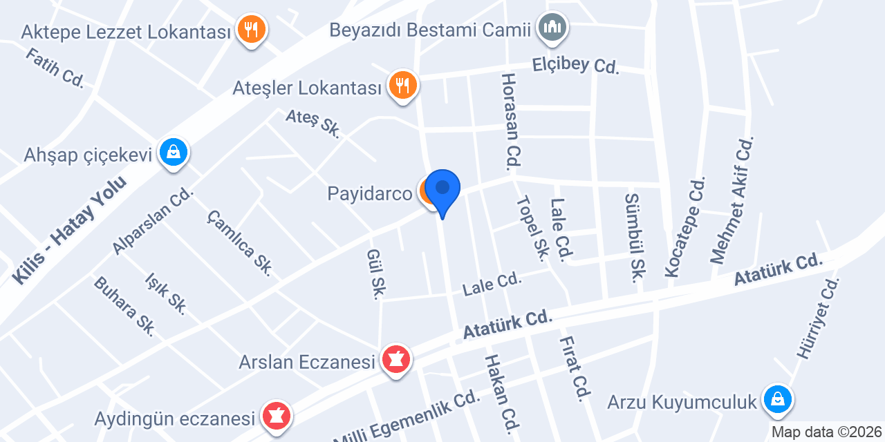 - Aktepe Oto Kiralama konumu