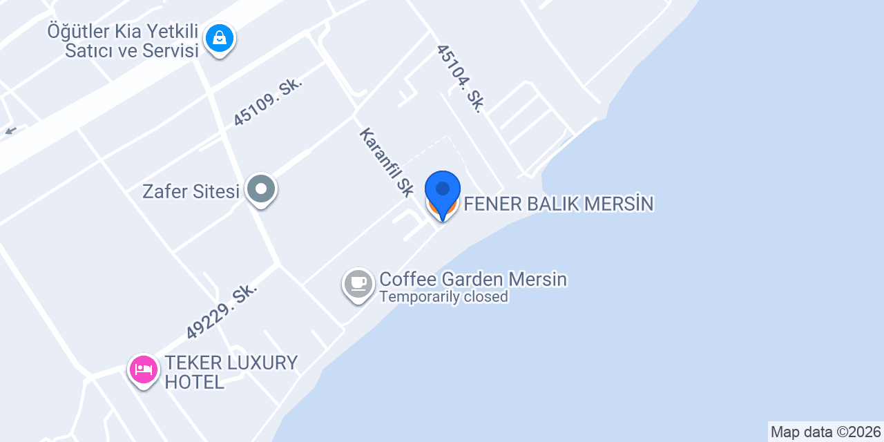 FENER BALIK MERSİN konumu