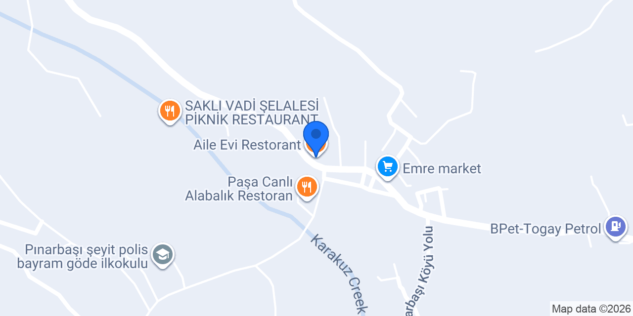Aile Evi Restorant konumu