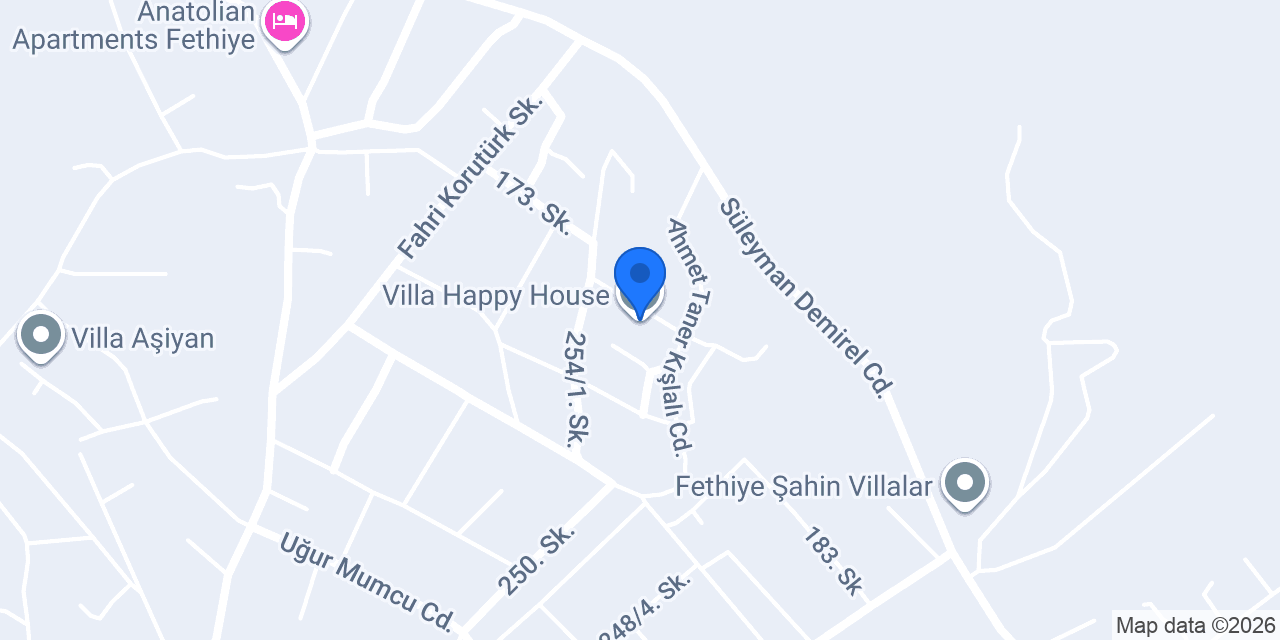Villa Happy House konumu