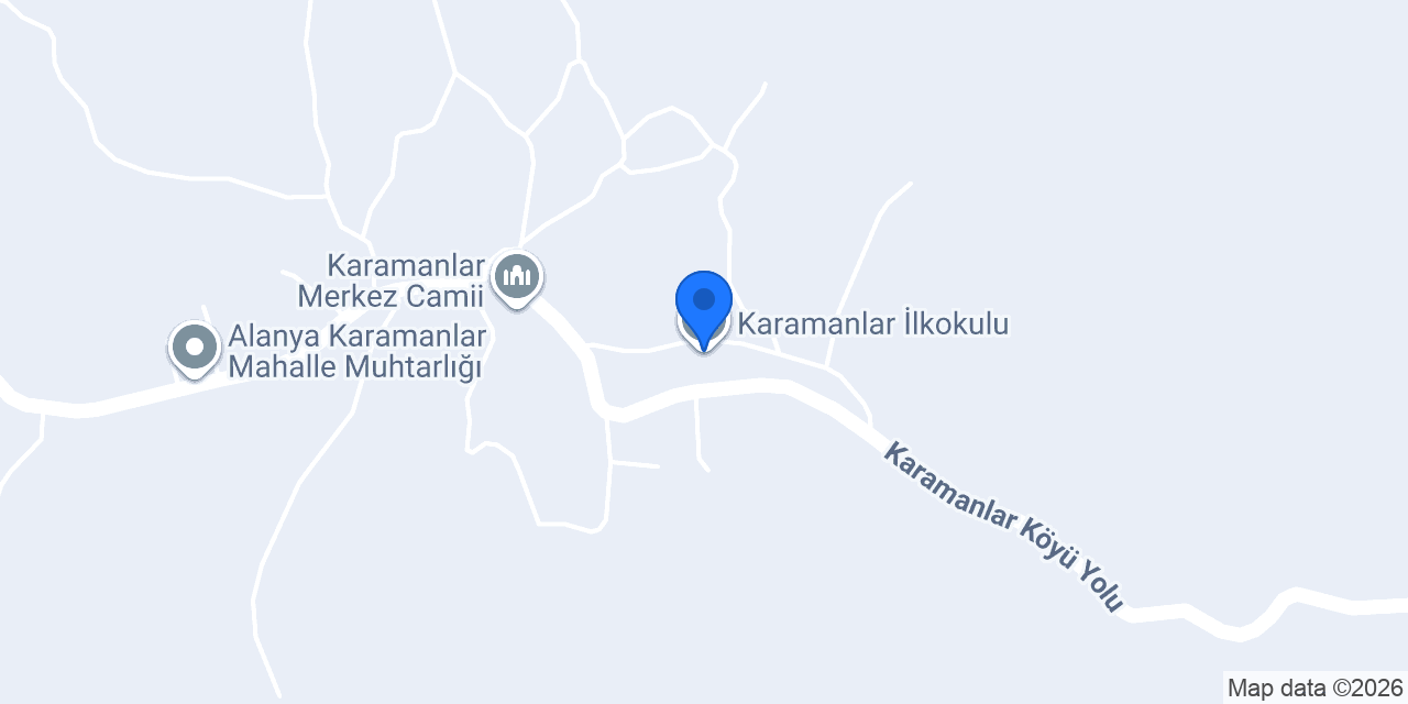 Karamanlar İlkokulu konumu