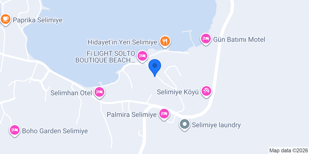 Deniz Yıldızı Pansiyon Selimiye konumu