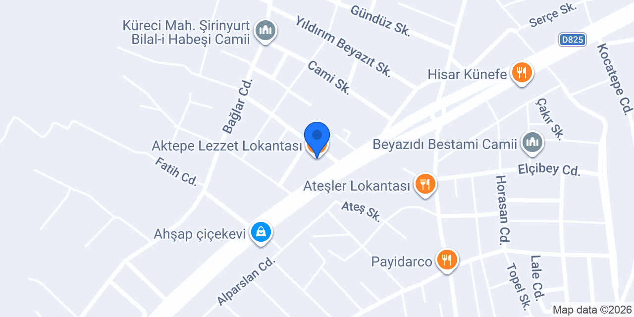 Aktepe Lezzet Lokantası konumu