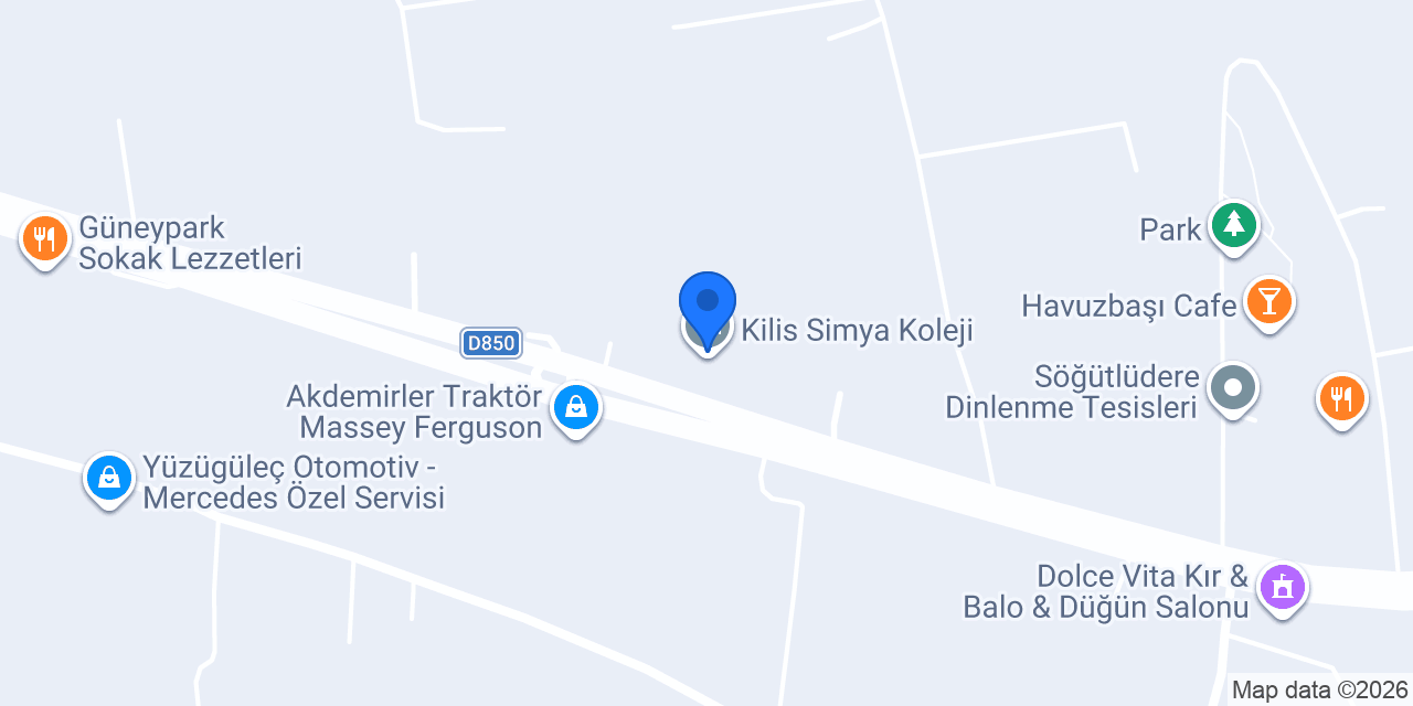 Kilis Simya Koleji konumu