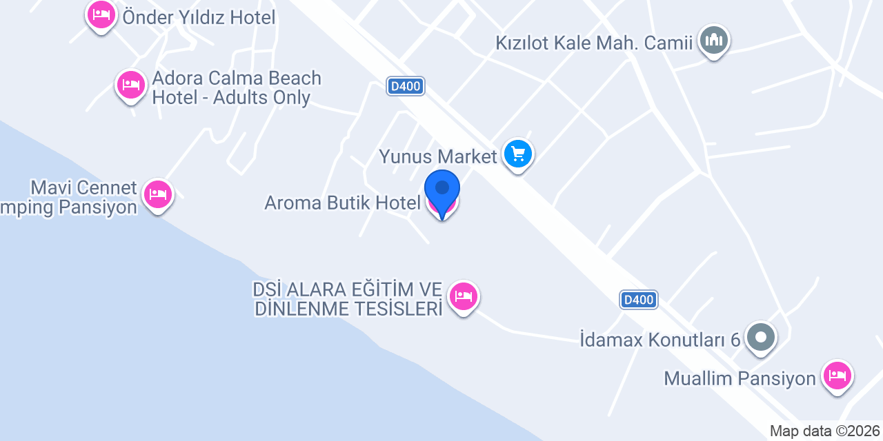 Aroma Butik Hotel konumu