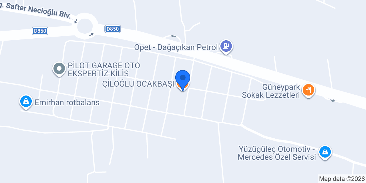 ÇİLOĞLU OCAKBAŞI konumu