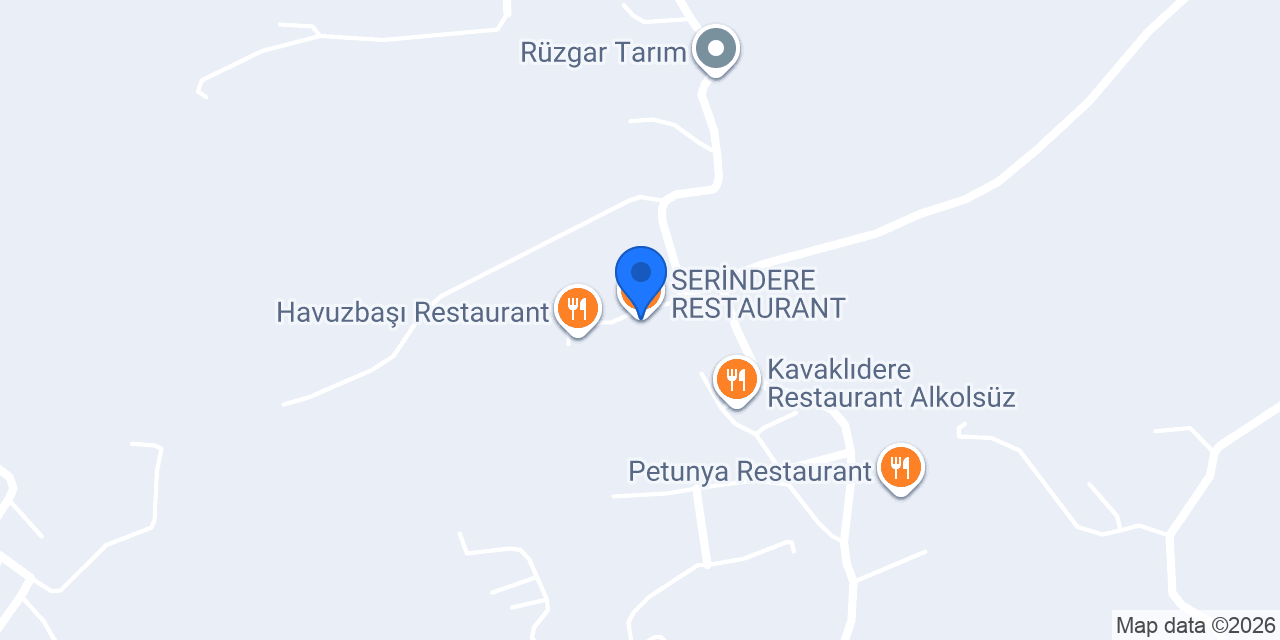 SERİNDERE RESTAURANT konumu