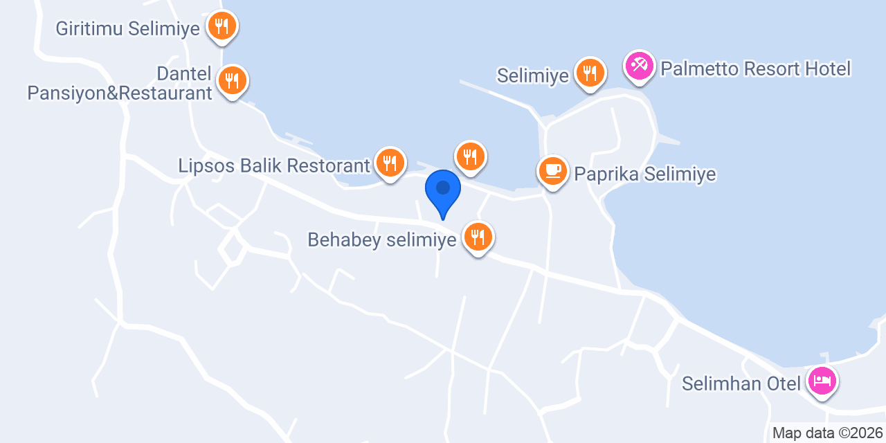 Selimiye Pansiyon konumu