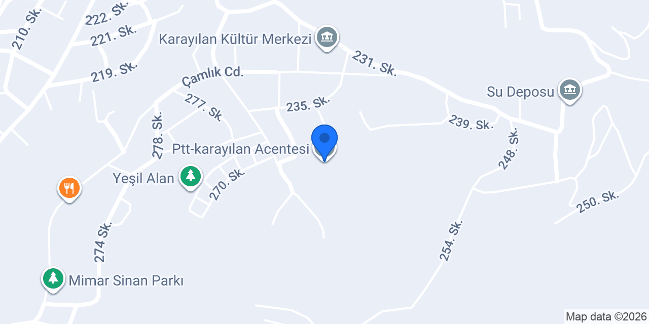 Ptt-karayılan Acentesi konumu
