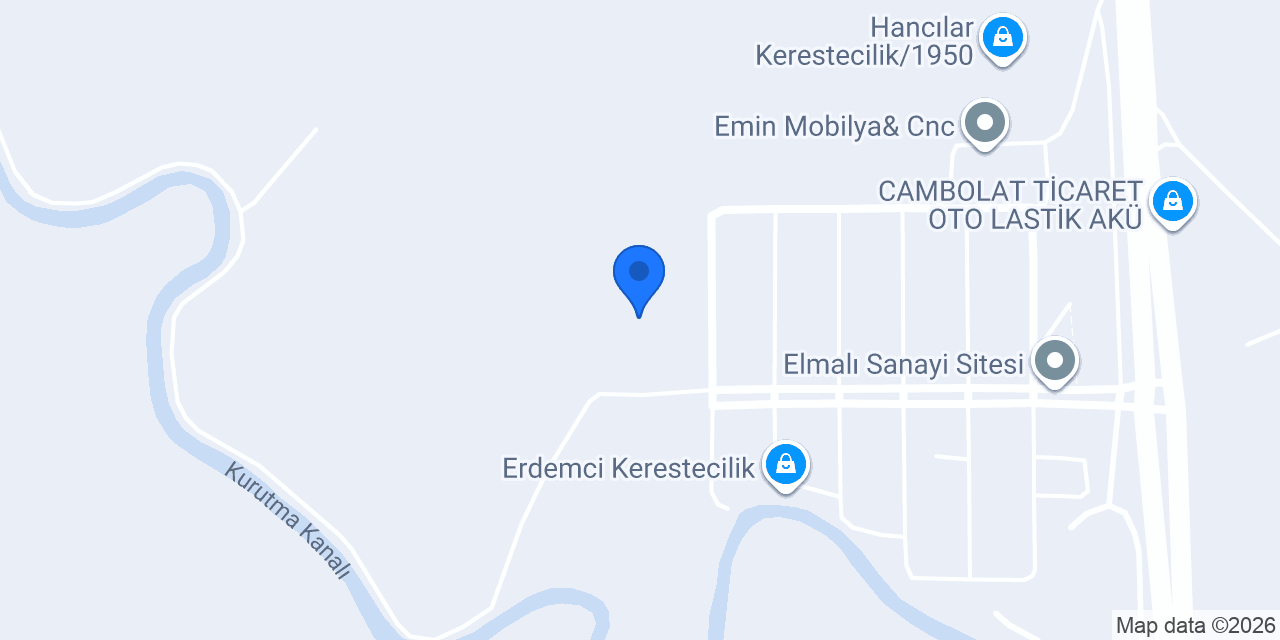 Elmalı cam sanayi konumu