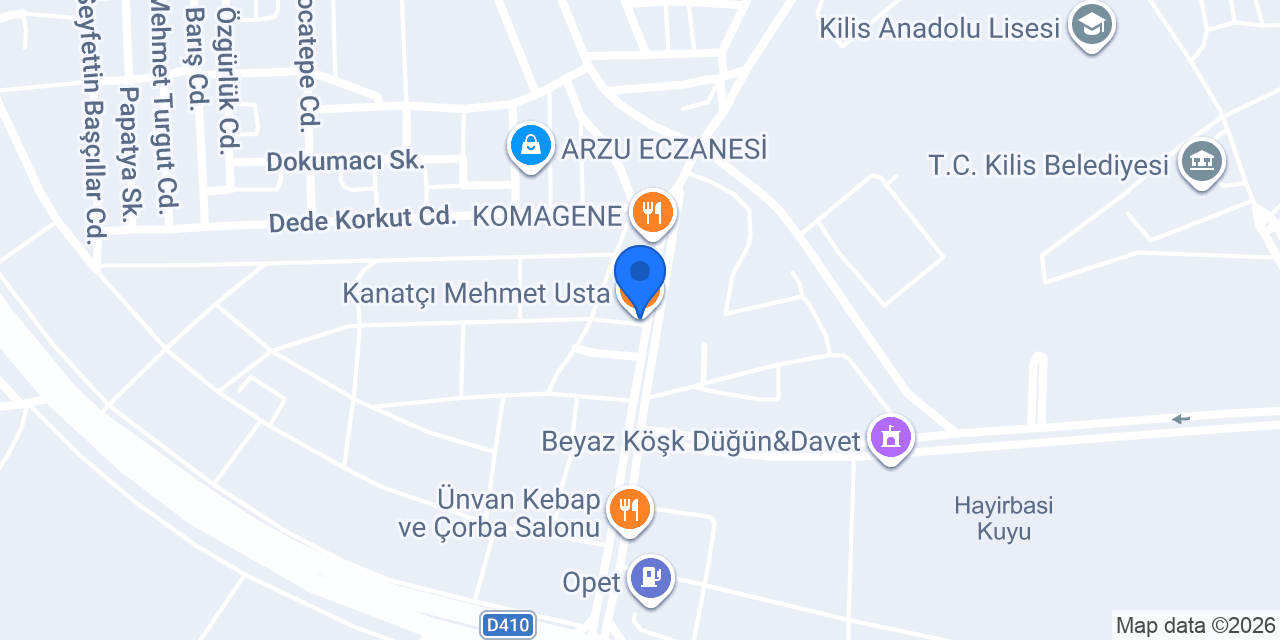 Kanatçı Mehmet Usta konumu