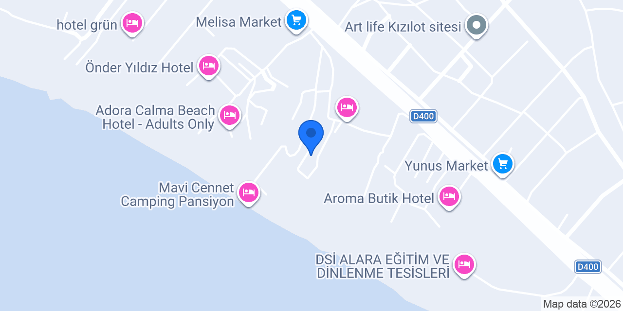 Deniz Kızı Apart Pansiyon konumu