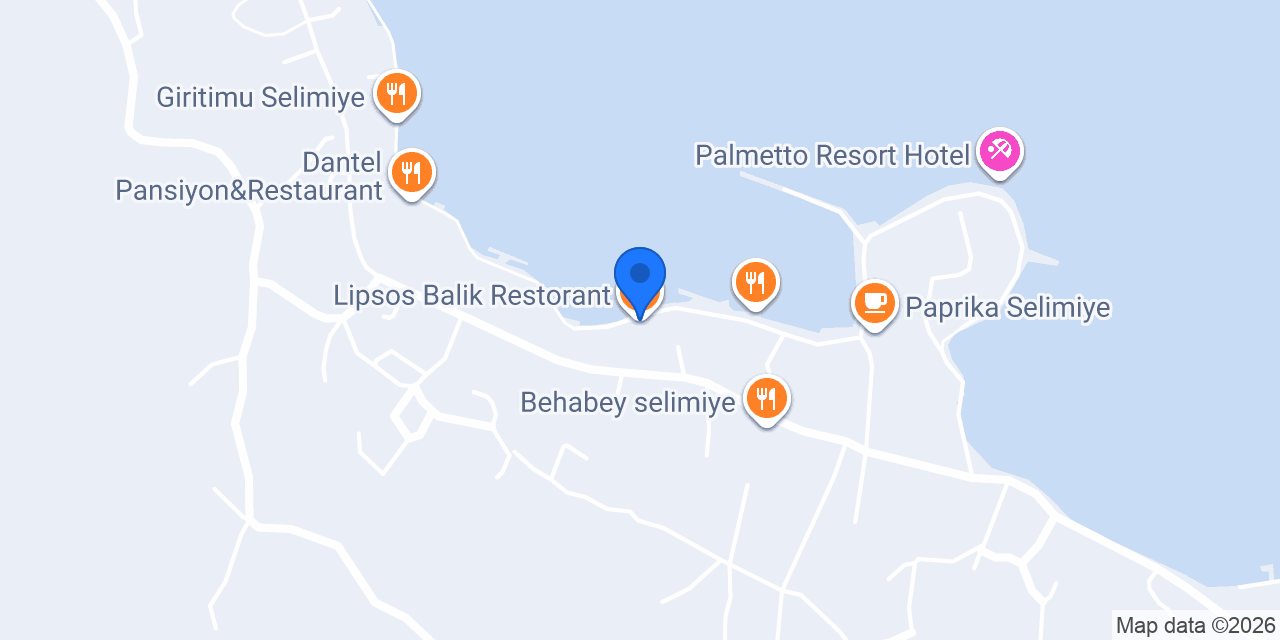 Lipsos Balik Restorant konumu