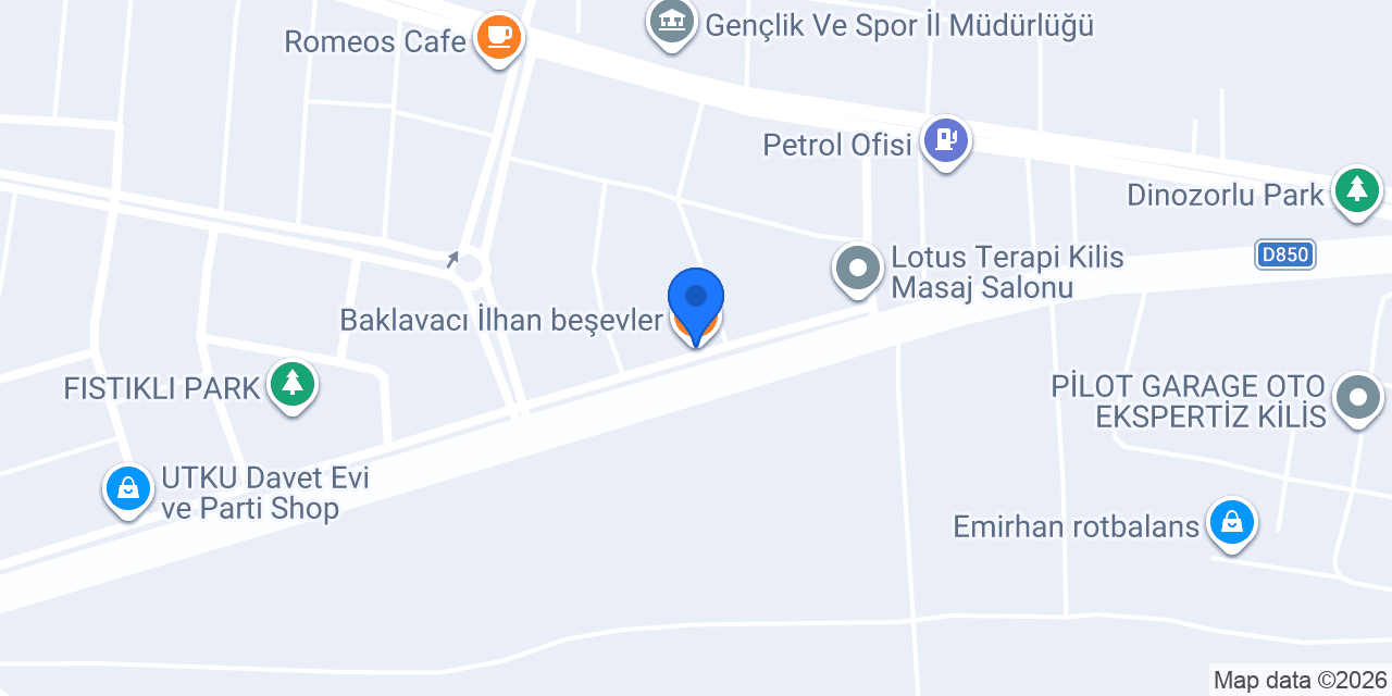 Baklavacı İlhan beşevler konumu