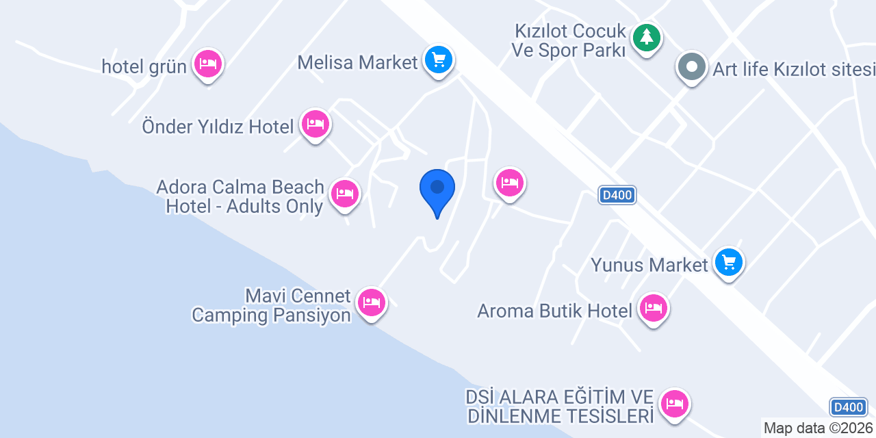 Sercan Apart Hotel konumu
