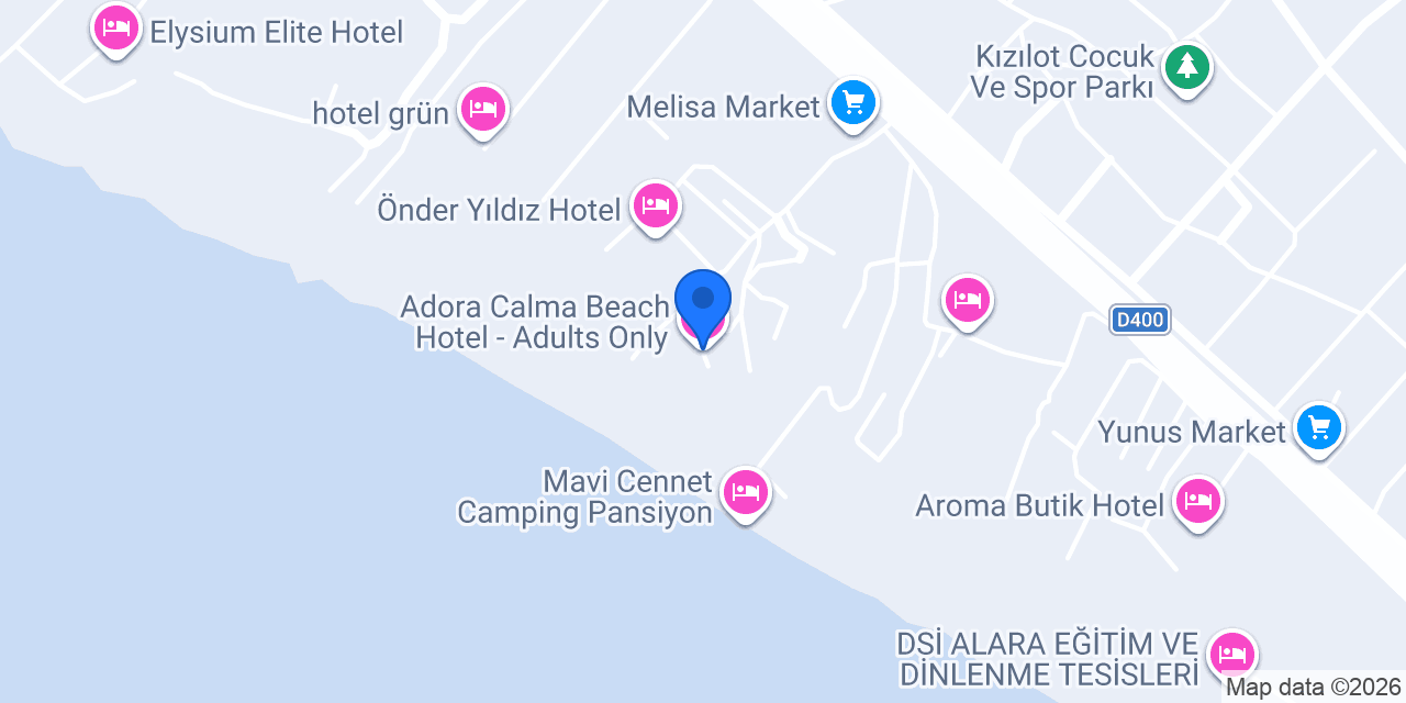 Adora Calma Beach Hotel - Adults Only konumu