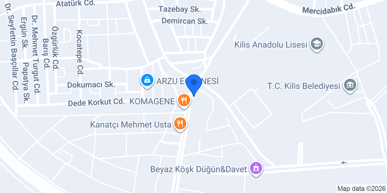 Alim Künefe Baklava konumu