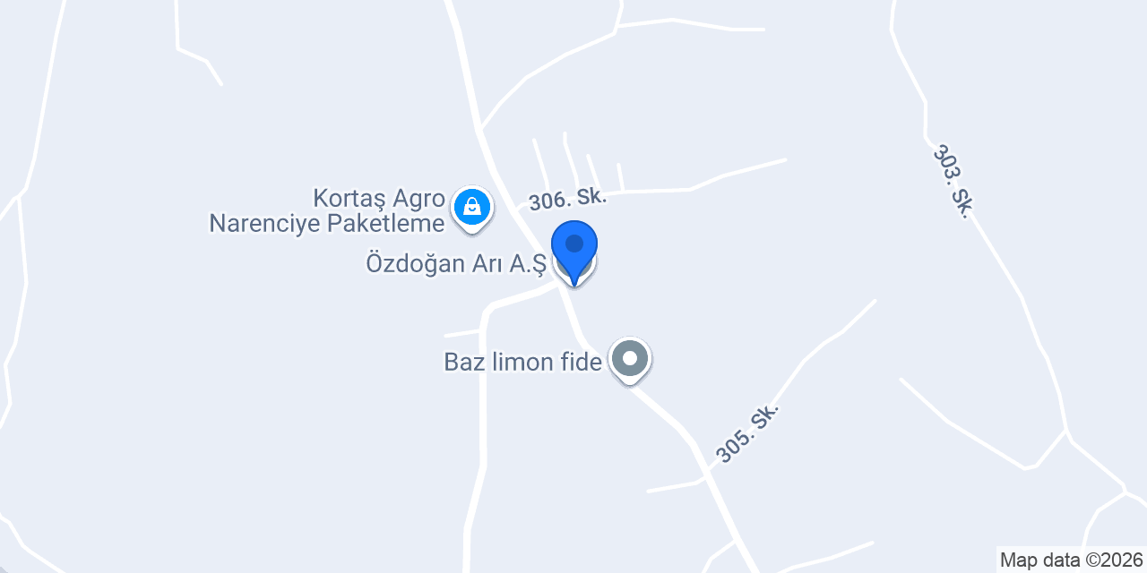 Özdoğan Arı A.Ş. konumu