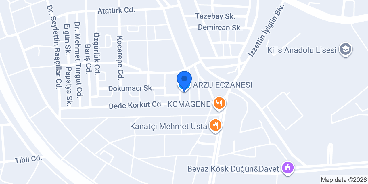 ARZU ECZANESİ konumu