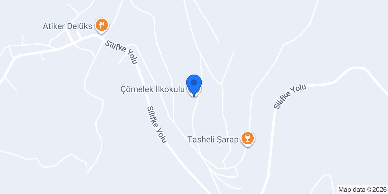 Çömelek İlkokulu konumu