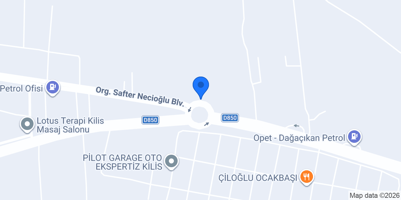 BAŞAK TRAKTÖR KİLİS BAYİİ - GAZİ TRAKTÖR konumu