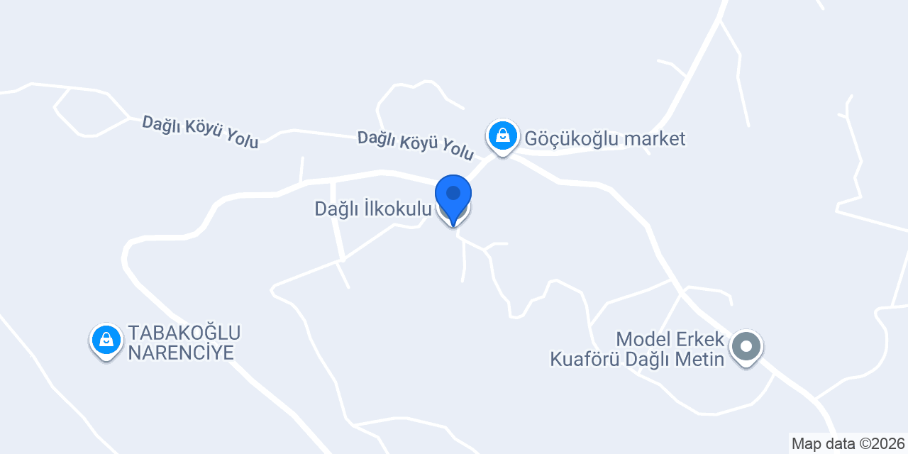 Dağlı İlkokulu konumu