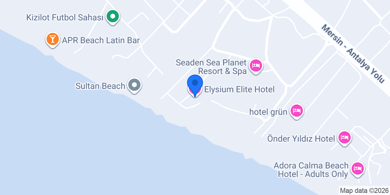 Elysium Elite Hotel konumu