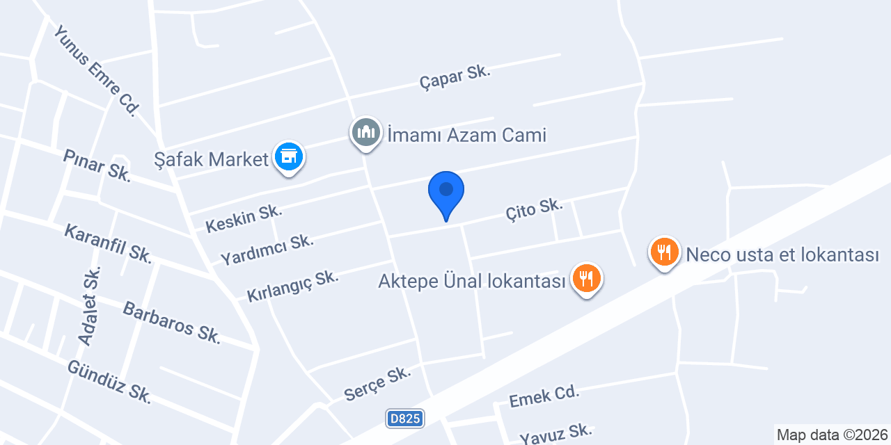 Gökoğlu Yemek konumu
