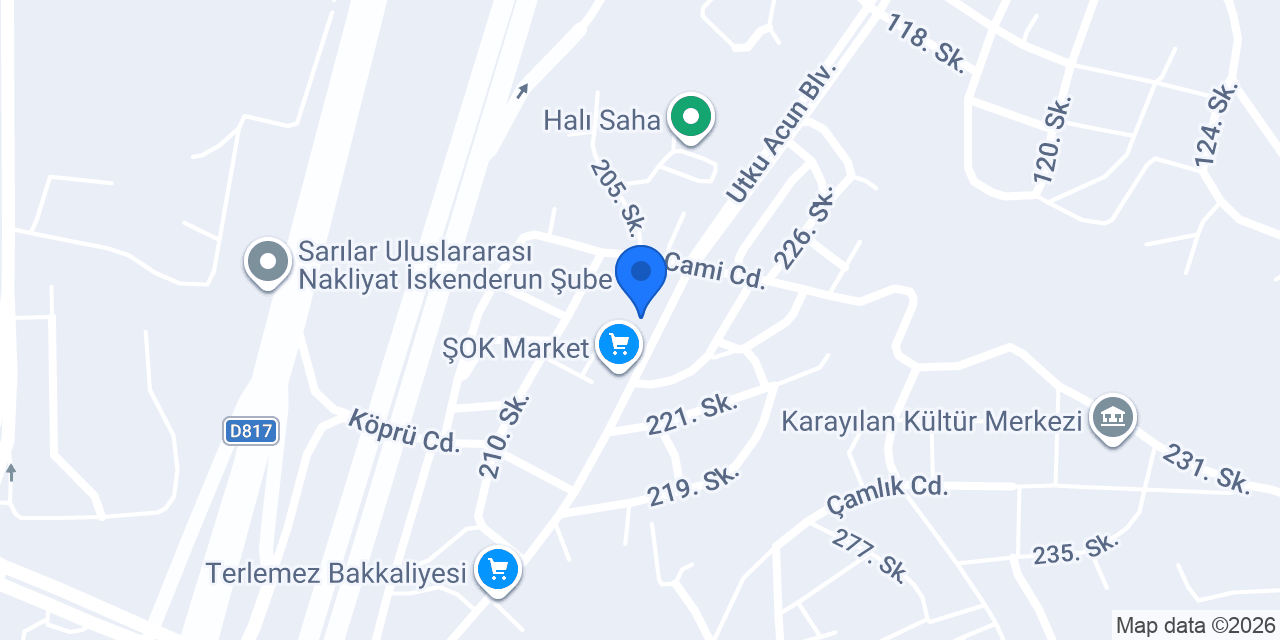 Çiğköfteci Ömer usta Karayılan şubesi konumu
