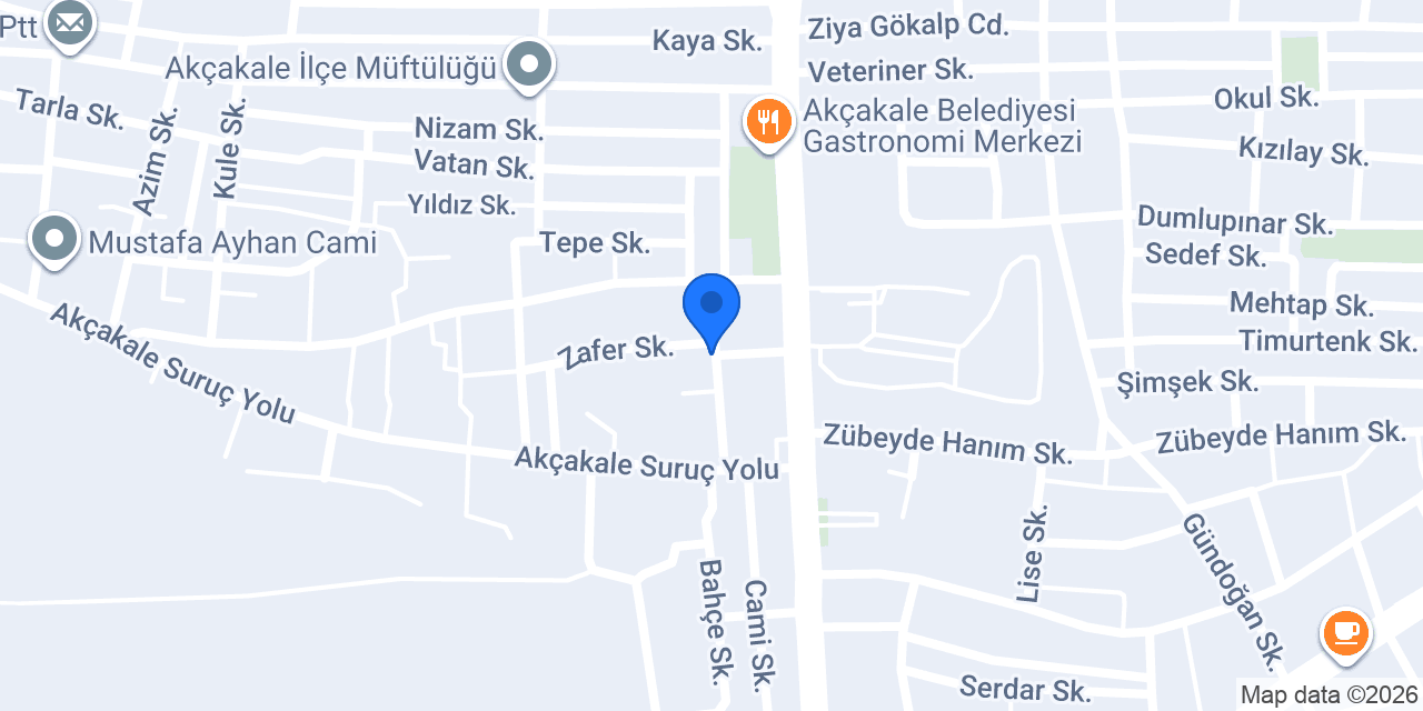 Akçakale İlçe Seçim Kurulu Başkanlığı konumu