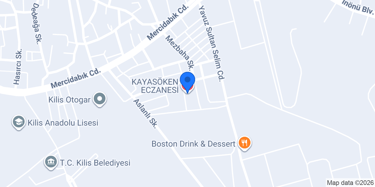 KAYASÖKEN ECZANESİ konumu
