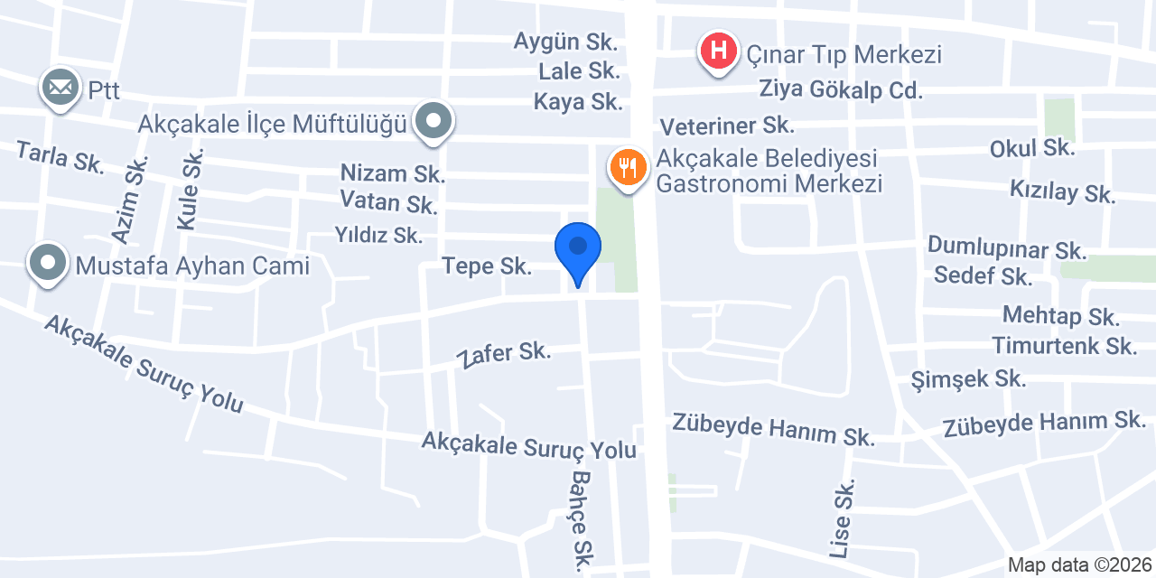 Aras Kargo Akçakale Cep Şubesi konumu