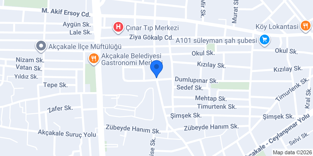 Akçakale Aygaz Tüp konumu