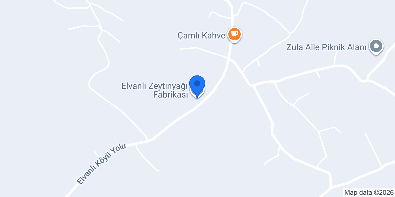 Elvanlı Zeytinyağı Fabrikası konumu