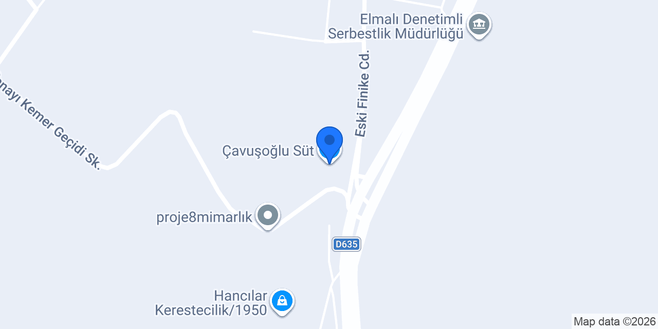Çavuşoğlu Süt konumu
