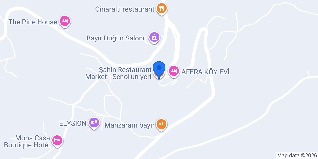 Şahin Restaurant Market - Şenol’un yeri konumu