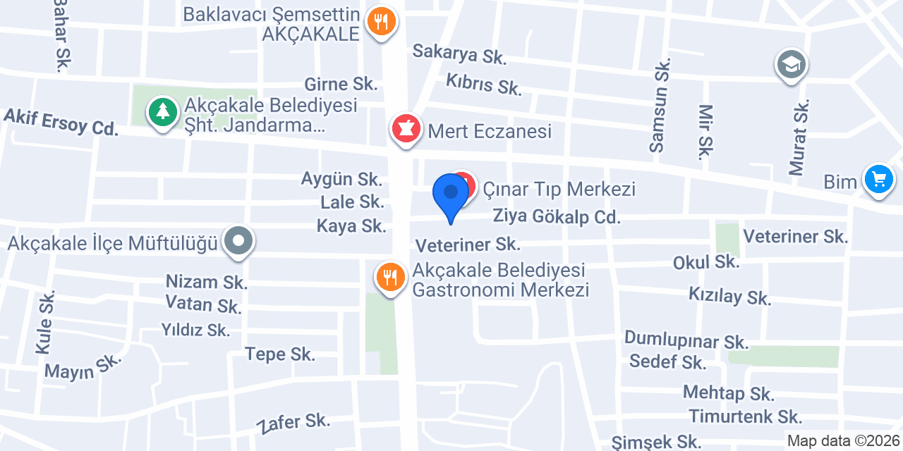 Akçakale Ehliyet Özel Eğitim Src Usta Öğretici konumu