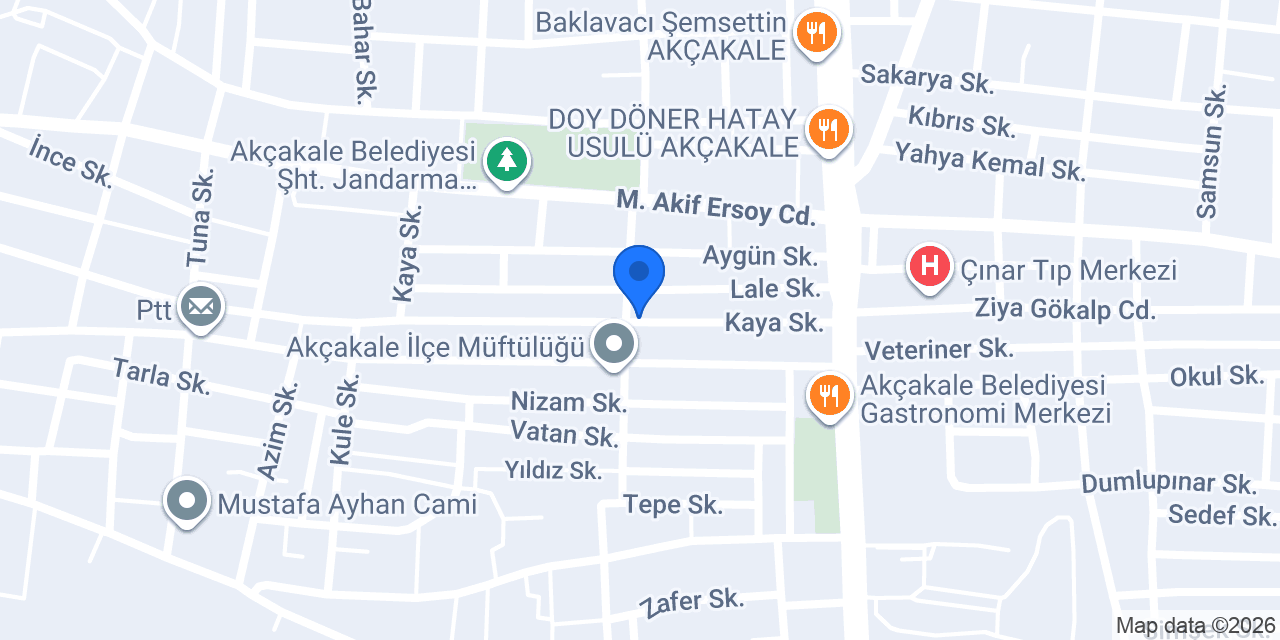Çiftçi Şark Odaları konumu