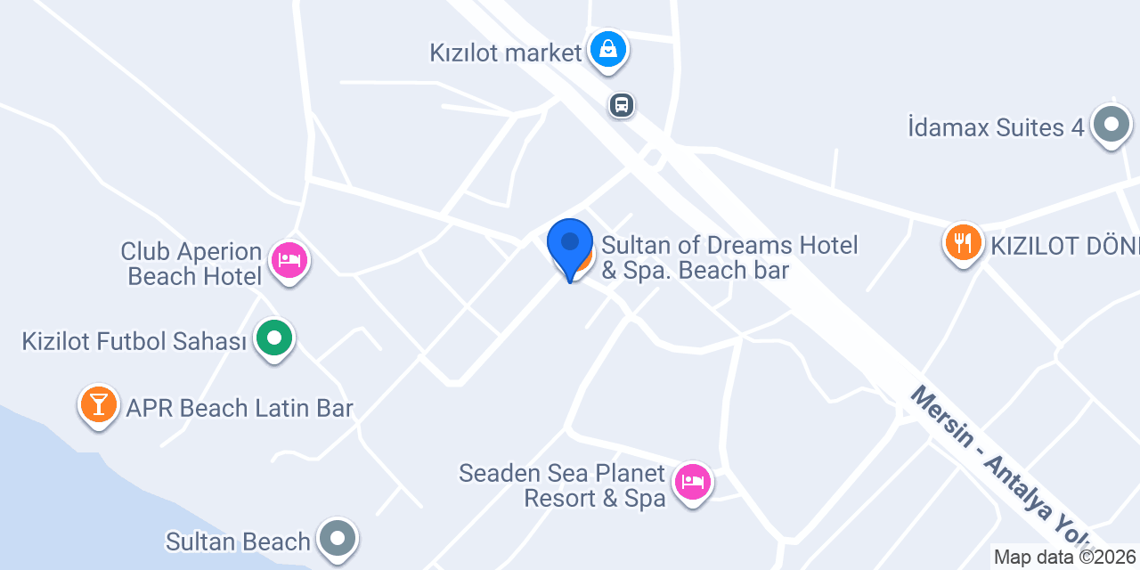 Sultan of Dreams Hotel & Spa. Beach bar. konumu