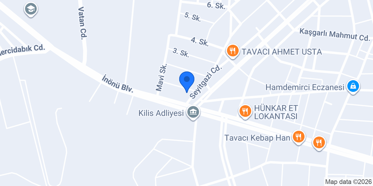 Avukat Hüseyin Levent Külekçioğlu konumu