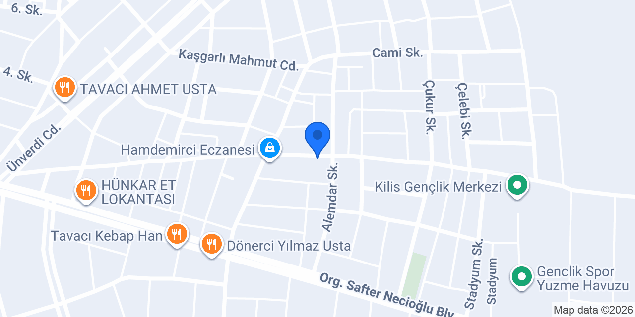 KILIÇ ECZANESİ - Kilis konumu