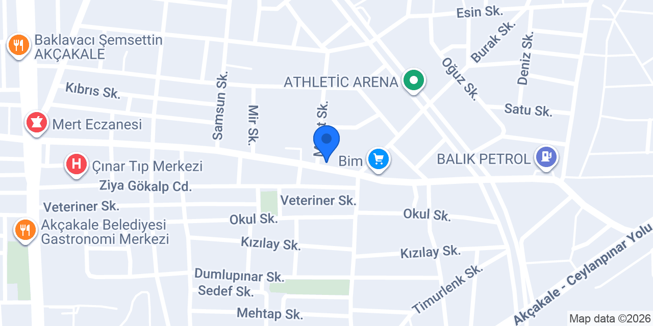 İstanbul Unlu Mamülleri Şanlıurfa/Akçakale konumu