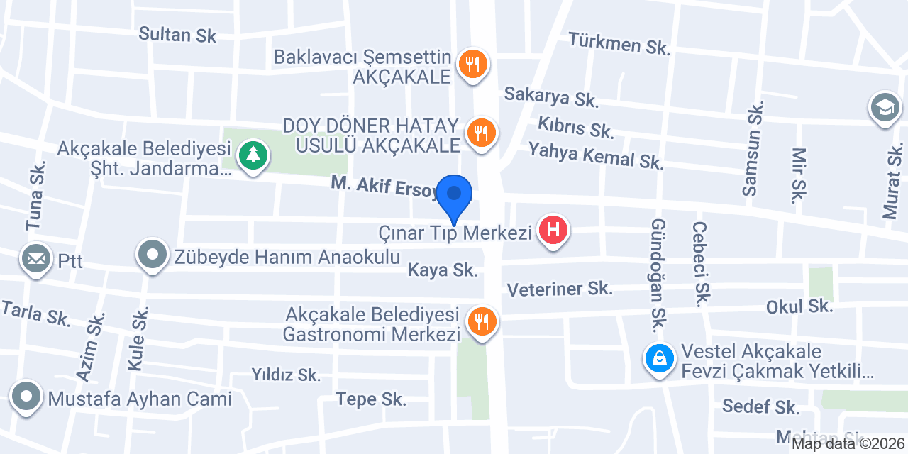 Akçakale Manolya çiçekçilik konumu