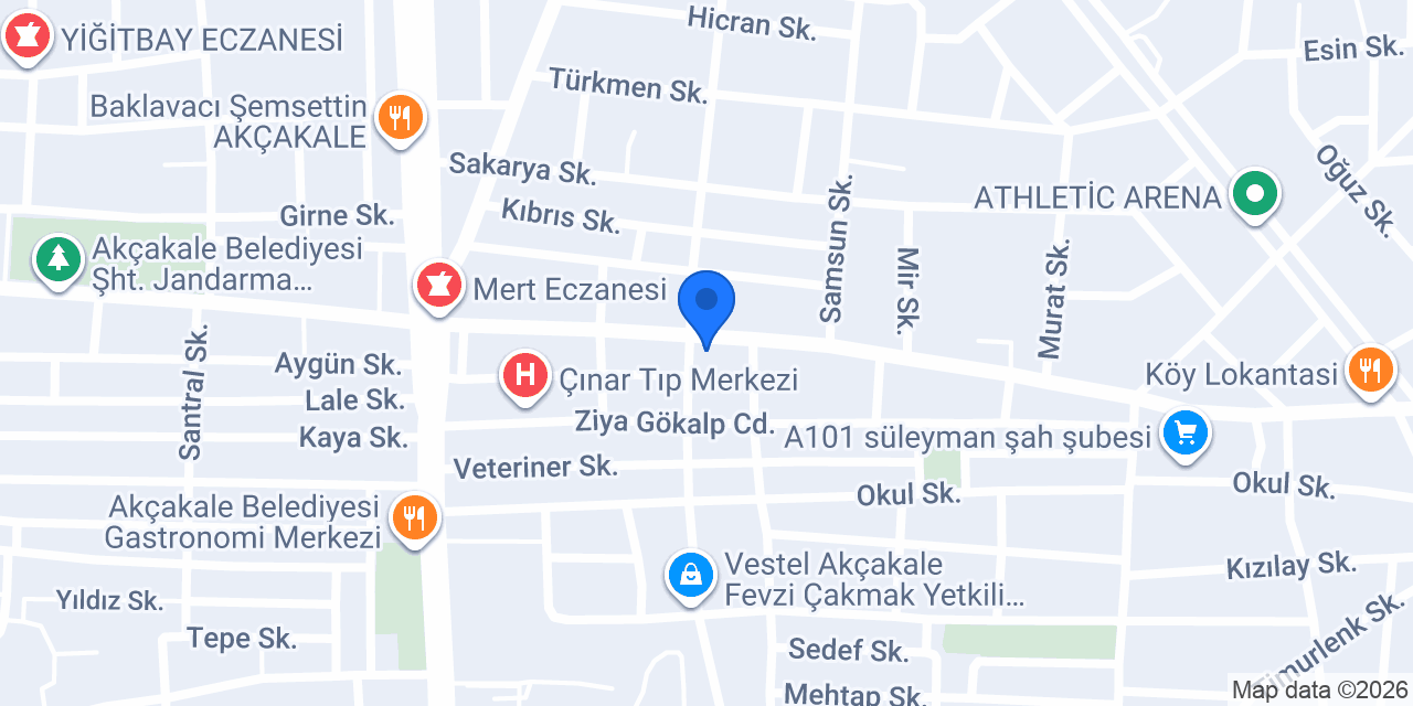 ayhan emlak akçakale konumu