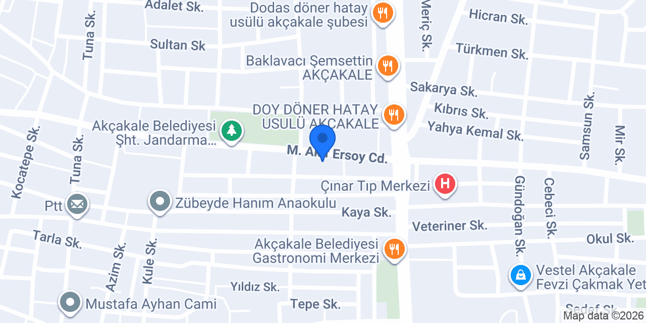 Akçakale Cafe Box konumu