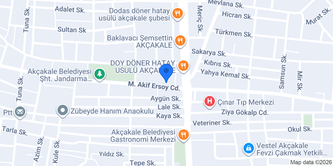 Halkbank Akçakale Şubesi konumu