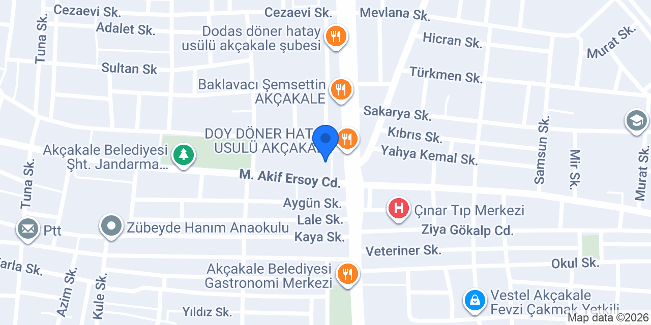 akcakale tekel konumu