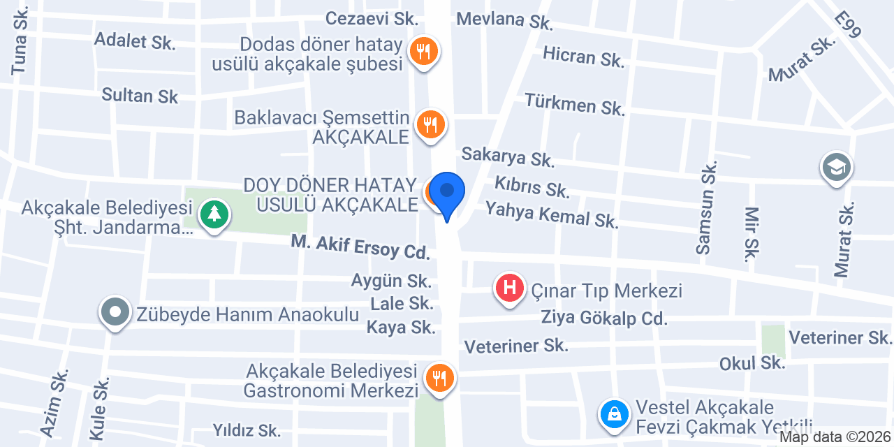 Akçakale Mersin Tantuni konumu